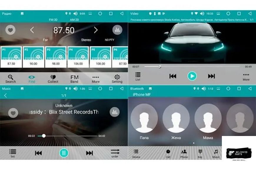 Автомобільна мультимедійна система ANS840A ANS840A фото