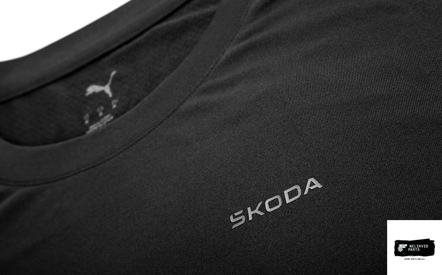 Футболка чоловіча чорна SKODA Puma (р-р L) 6U0084200BB фото